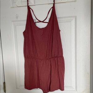 Forever 21 Red Jumpsuit